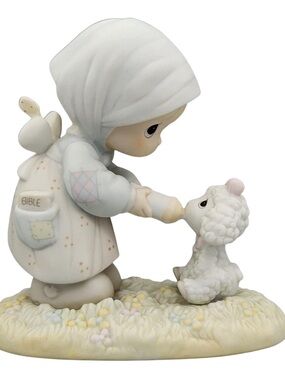 Precious Moments 1987 Figurine Feed My Sheep Collector’s Club PM-871